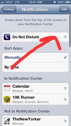 Step4 Do Not Disturb iPhone