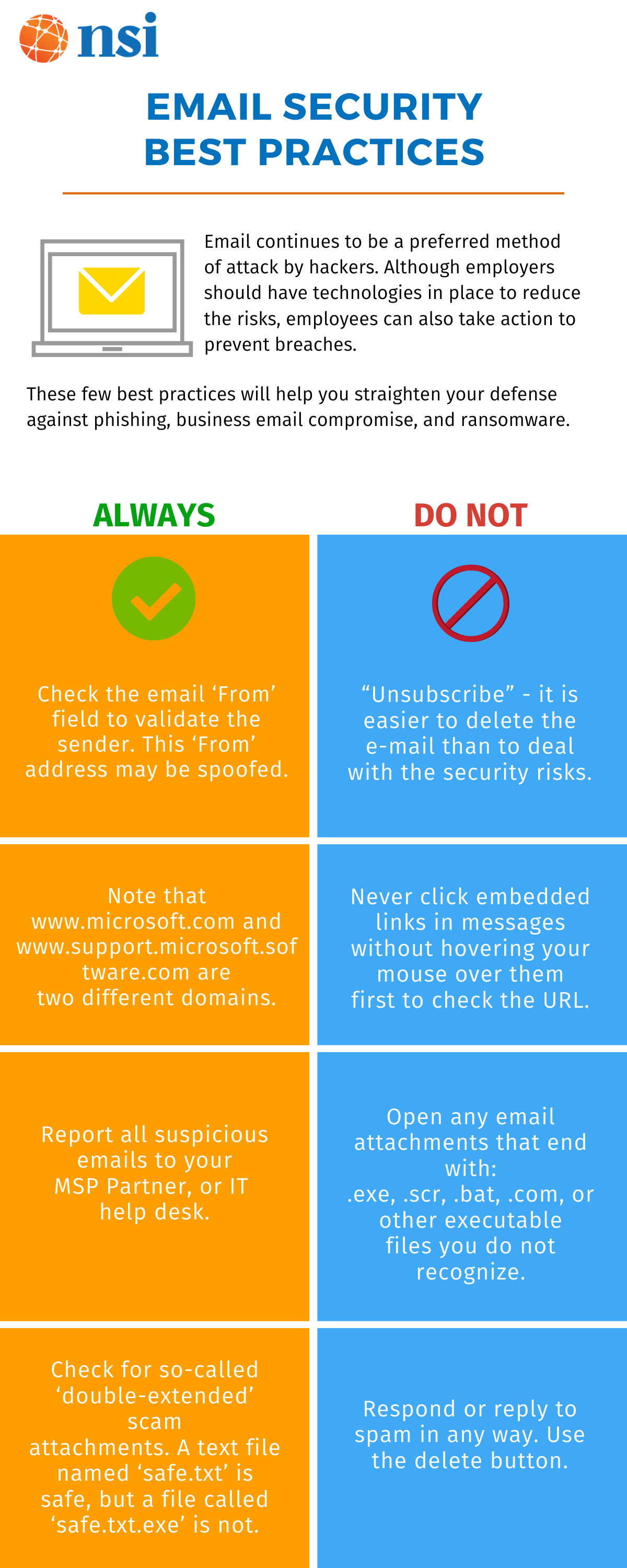 Email Security Best Practices - NSI